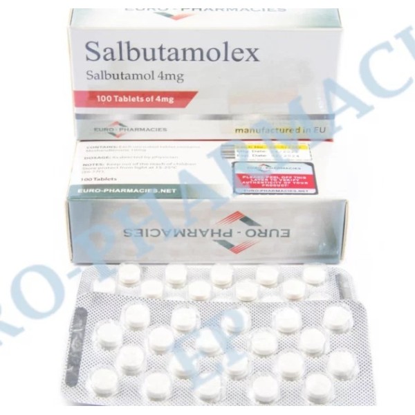 Salbutamolex (salbutamol) – 4mg/tab – 100 tab/blister EU Euro-Pharmacies