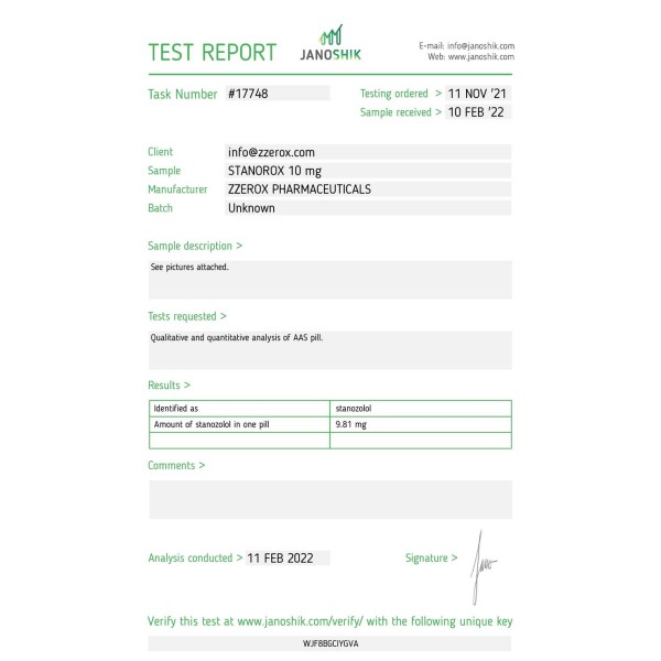 Stanorox Tabs Zerox Pharmaceuticals